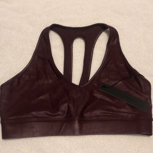 Carbon38 Burgundy Racerback Sports Bra
